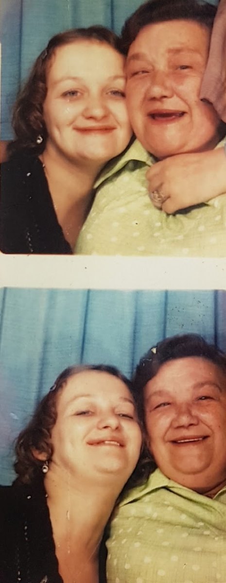 Jean with her mum, Mary