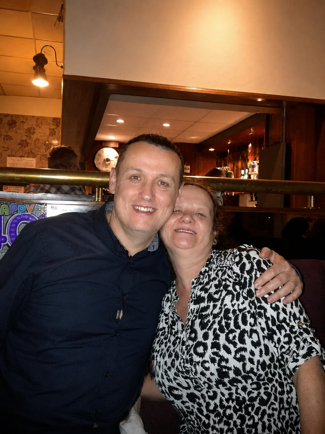 Michael George with his mum, Jean